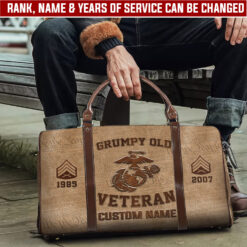 US Marine Corps, E 6 Marines Staff Sergeant - Travel Bag - Size L: 20.4 x 9.4 x 10.2 inches