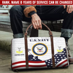 US Navy, E 3 Blue - Travel Bag - Size L: 20.4 x 9.4 x 10.2 inches