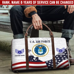 US Air Force, O 3 Air Force Captain - Travel Bag - Size L: 20.4 x 9.4 x 10.2 inches