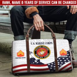US Marine Corps, Defender of Freedom - Travel Bag - Size L: 20.4 x 9.4 x 10.2 inches