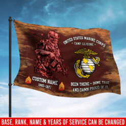 US Marine Corps, E 4 Marines Corporal - Flying Flag 3×5 Feet(90×150 Cm)