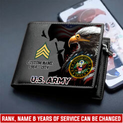 US Army, Honor, Duty, Service - Man Wallet