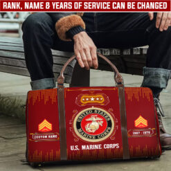 US Marine Corps, Proud To Have Served - Travel Bag - Size L: 20.4 x 9.4 x 10.2 inches