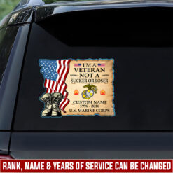 US Marine Corps, The Devil Dogs - Car Sticker