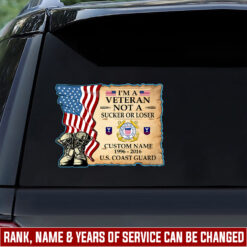 US Coast Guard, Born Ready - Car Sticker
