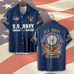 US Navy, By Sea, Air and Land - Short Sleeve Button Shirt