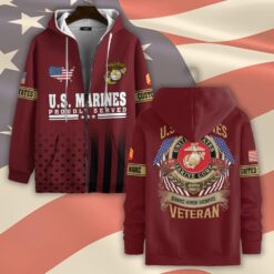 US Marine Corps, E 4 Marines Corporal - Zip Hoodie