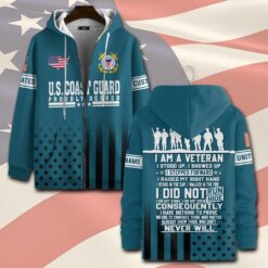 US Coast Guard, E 7 Gold - Zip Hoodie