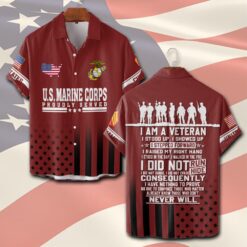 US Marine Corps, All Gave Some, Some Gave All - Short Sleeve Button Shirt