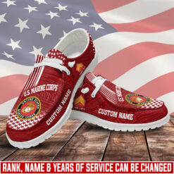 US Marine Corps, Proud Veteran - Dude Shoes