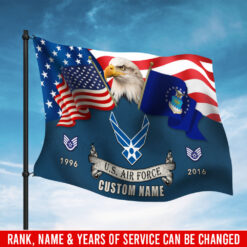 US Air Force , Land Of The Free, Because Of The Brave - Flying Flag 5×8 Feet(152×244 Cm)