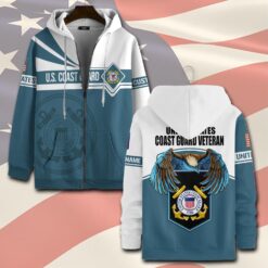 US Coast Guard, Once A Coastie, Always A Coastie - Zip Hoodie
