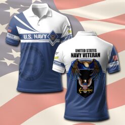US Navy, E 5 Gold - Polo Shirt