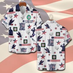 US Coast Guard, E 6 Gold - Short Sleeve Button Shirt