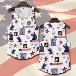 US Marine Corps, American By Birth, Veteran By Choice - Tank-Top