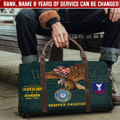 US Coast Guard, Born Ready - Travel Bag - Size L: 20.4 x 9.4 x 10.2 inches