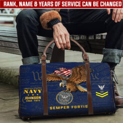 US Navy, Honor - Courage - Commitment - Travel Bag - Size L: 20.4 x 9.4 x 10.2 inches