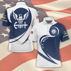US Navy, Honor, Duty, Service - Polo Shirt