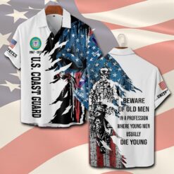 US Coast Guard, Thank a Veteran - Short Sleeve Button Shirt