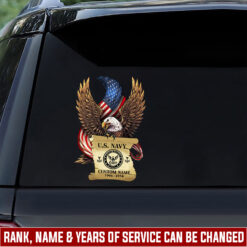 US Navy, Anchors Aweigh - Car Sticker