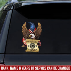 US Coast Guard, Honor The Fallen - Car Sticker