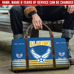 US Air Force, E 3 Air Force Airman First Class - Travel Bag - Size L: 20.4 x 9.4 x 10.2 inches
