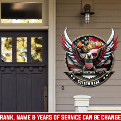 US Marine Corps, Never Retreat, Never Surrender - Cut Metal Sign 18x18 Inch