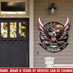 US Navy, No One Fights Alone - Cut Metal Sign 24x24 Inch