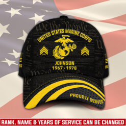US Marine Corps, American By Birth, Veteran By Choice - Classic Cap