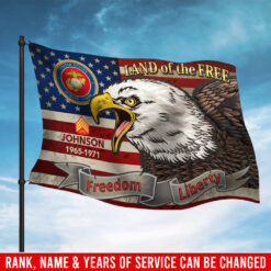 US Marine Corps, Freedom Isn't Free - Flying Flag 3×5 Feet(90×150 Cm)