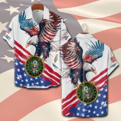 US Army, Lest We Forget - Short Sleeve Button Shirt