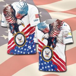 US Navy, E 3 Red - T-Shirt