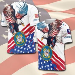 US Coast Guard, E 4 Gold - T-Shirt