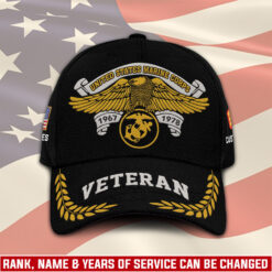 US Marine Corps, E 9 Marines Sergeant Major - Embroidered Classic Cap