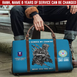 US Coast Guard, E 9 Gold - Travel Bag - Size L: 20.4 x 9.4 x 10.2 inches