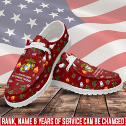 US Marine Corps, Duty, Honor, Country - Dude Shoes