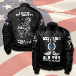 US Air Force , Land Of The Free, Because Of The Brave - Bomber Jacket
