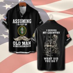 US Army, Freedom Isn't Free - Short Sleeve Button Shirt