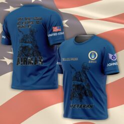 US Air Force , Freedom Over Fear - T-Shirt