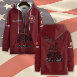 US Marine Corps, Once A Marine, Always A Marine - Zip Hoodie