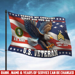 US Army, Proud To Have Served - Flying Flag 5×8 Feet(152×244 Cm)