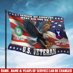 US Coast Guard, E 5 Red - Flying Flag 5×8 Feet(152×244 Cm)