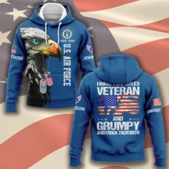 US Air Force , Freedom Over Fear - Hoodie
