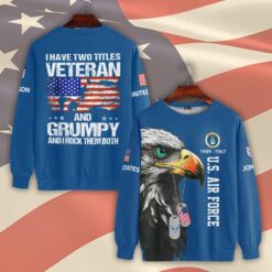 US Air Force , American By Birth, Veteran By Choice - Sweatshirt