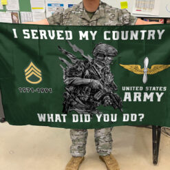 US Army Flying Flag - THFCustom24100901 - 3×5 Feet(90×150 Cm)