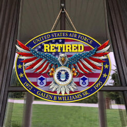 US Air Force - 2 Layers Wooden Sign 8x8in - THWSCustom24101501