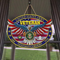 US Army - 2 Layers Wooden Sign 8x8in - THWSCustom24102401