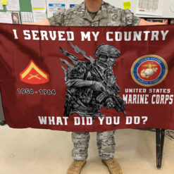 US Marine Corps Flying Flag - THFCustom24102401 - 3×5 Feet(90×150 Cm)