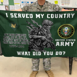 US Army Flying Flag - THFCustom24102402 - 3×5 Feet(90×150 Cm)