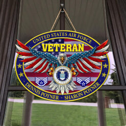 US Air Force - 2 Layers Wooden Sign 8x8in - THWSCustom24102801
